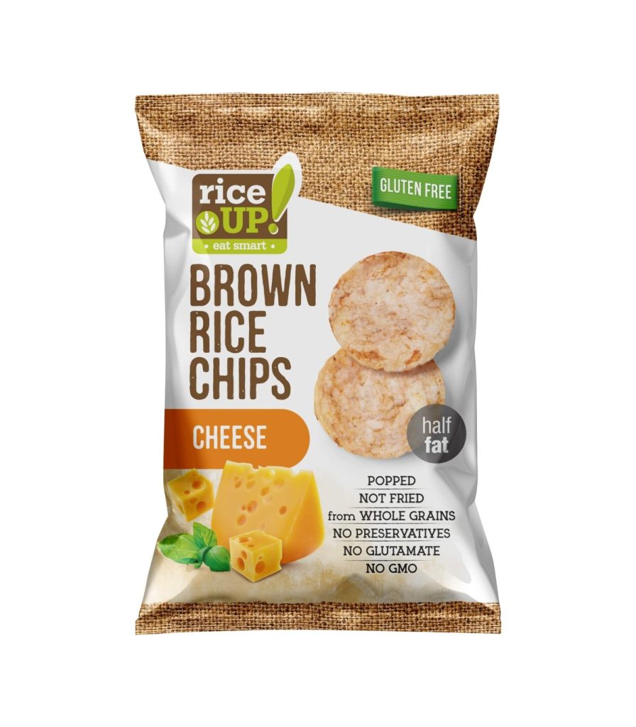 ryžové chipsy s príchuťou syr